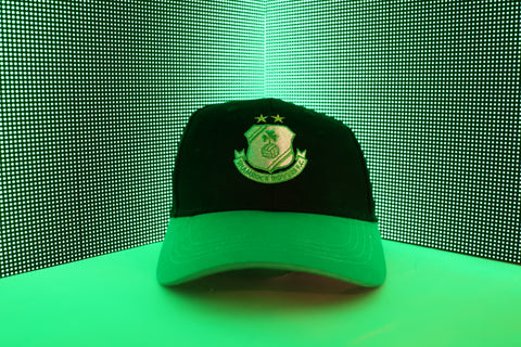 Green & Black Peaked Cap